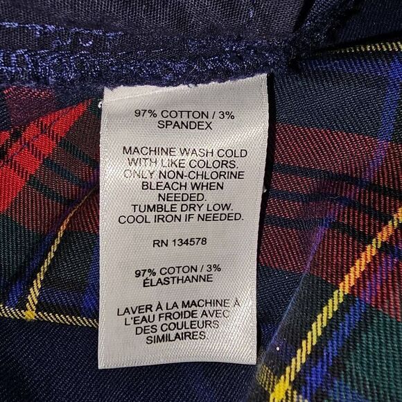 Vineyard Vines Womens Jolly Plaid Jamie High Rise 5 Pocket Pants‎ 6 - Picture 6 of 6